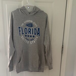 Gray Florida Hoodie - The Sunshine State